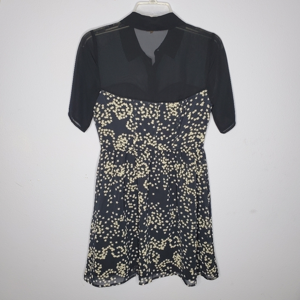 Princess Vera Wang Navy Blue Star Print Dress - Picture 4 of 6